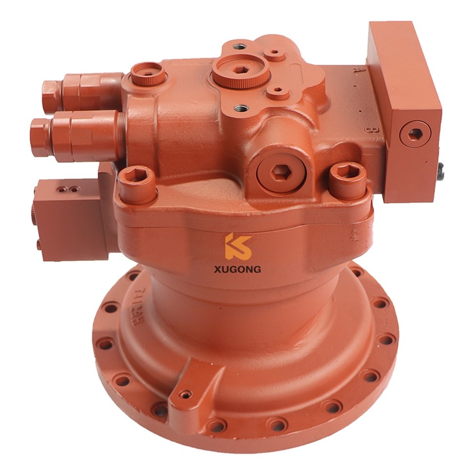 Swing motor drive for an excavator