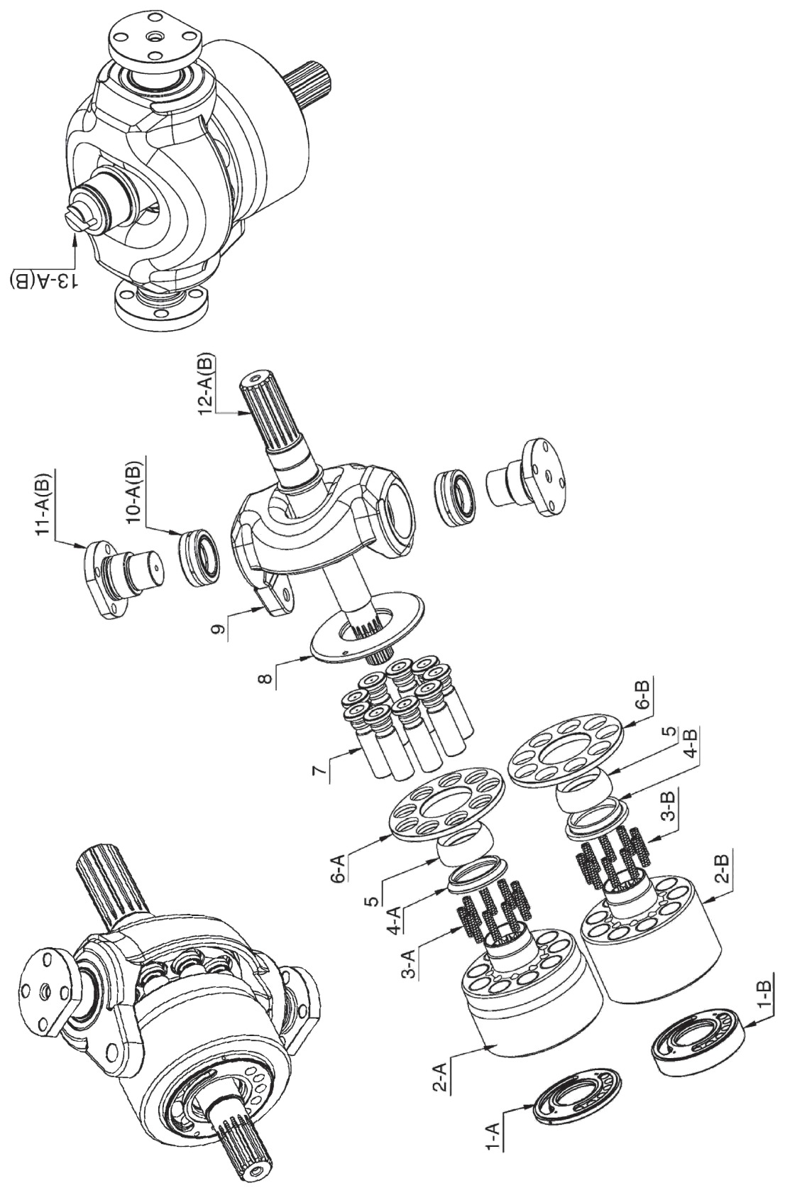 Caterpillar AP12 (E200B / E320B) Hydraulic Pump Parts - Image 2