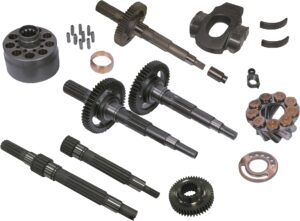 Caterpillar SBS Hydraulic Pump Parts — cylinder blocks, valve plates, drive shafts, piston shoes and pistons