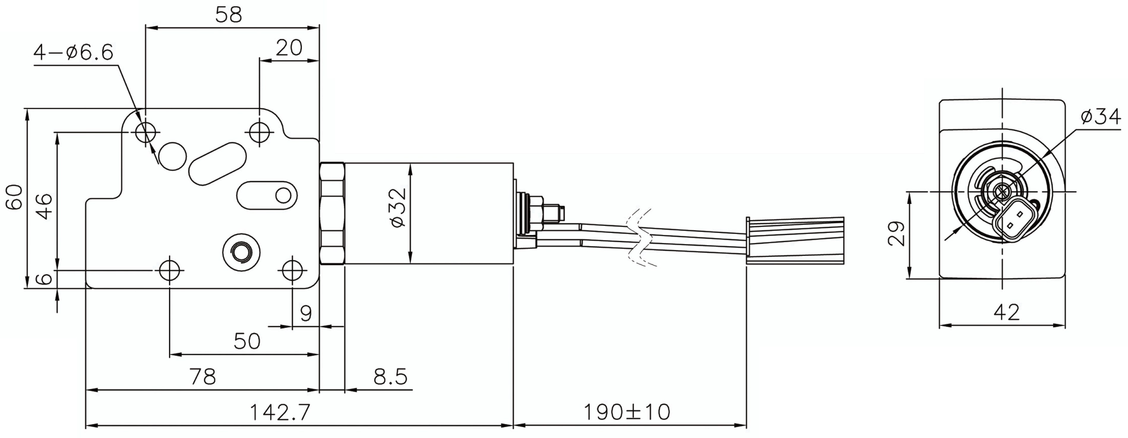EPR Valve HPR3S-40A1-201-M1 dimension drawing