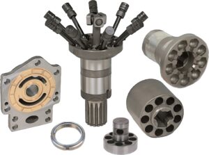 Hitachi HPV125B & HMT125AC Hydraulic Parts — valve plates, drive shafts, pistons and rotors