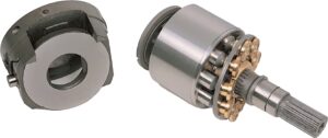 Kawasaki NV Hydraulic Pump Parts — cylinder blocks, valve plates, drive shafts, piston shoes and pistons