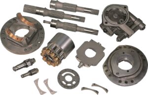 Komatsu HPV Series Gear Pump Parts — cylinder blocks, valve plates, drive shafts, piston shoes and pistons