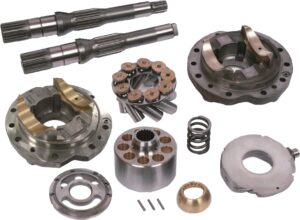 Komatsu HPV75 Hydraulic Pump Parts — cylinder blocks, valve plates, drive shafts, piston shoes and pistons