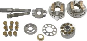 Komatsu HPV95L Hydraulic Pump Parts — cylinder blocks, valve plates, drive shafts, piston shoes and pistons