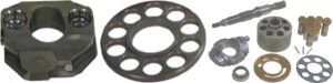 Komatsu LPV Hydraulic Pump Parts — cylinder blocks, valve plates, drive shafts, piston shoes and pistons