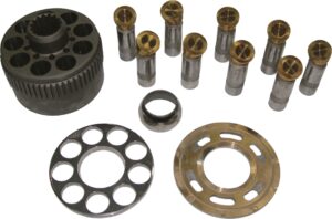 Nabtesco M4V Travel Motor Parts — cylinder blocks, valve plates, drive shafts, piston shoes and pistons