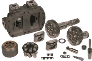 Rexroth A8V Hydraulic Pump Parts — cylinder blocks, valve plates, drive shafts, pistons and servo pistons
