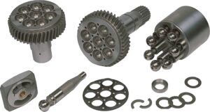 Rexroth A8V (SR1R) Hydraulic Pump Parts — cylinder blocks, valve plates, drive shafts and pistons