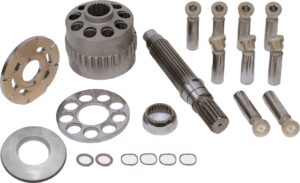 Uchida AP5S53/67 Hydraulic Pump Parts — cylinder blocks, valve plates, drive shafts, piston shoes and pistons